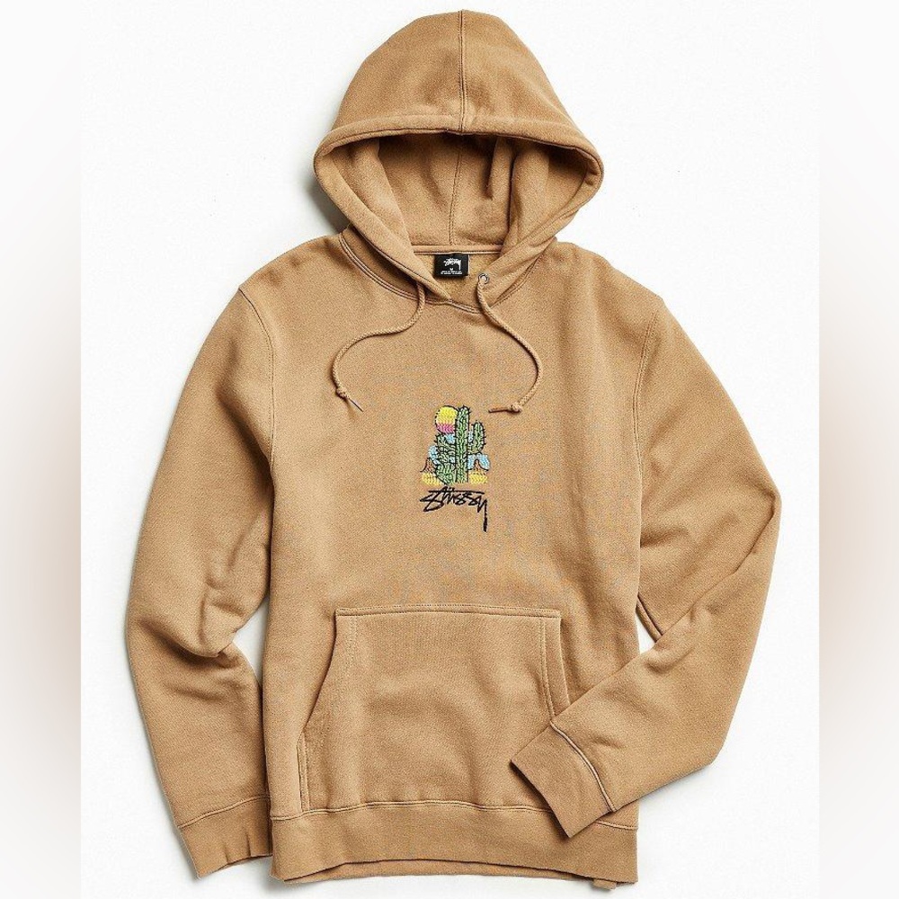 Stussy Cactus Embroidered Hoodie Sweatshirt